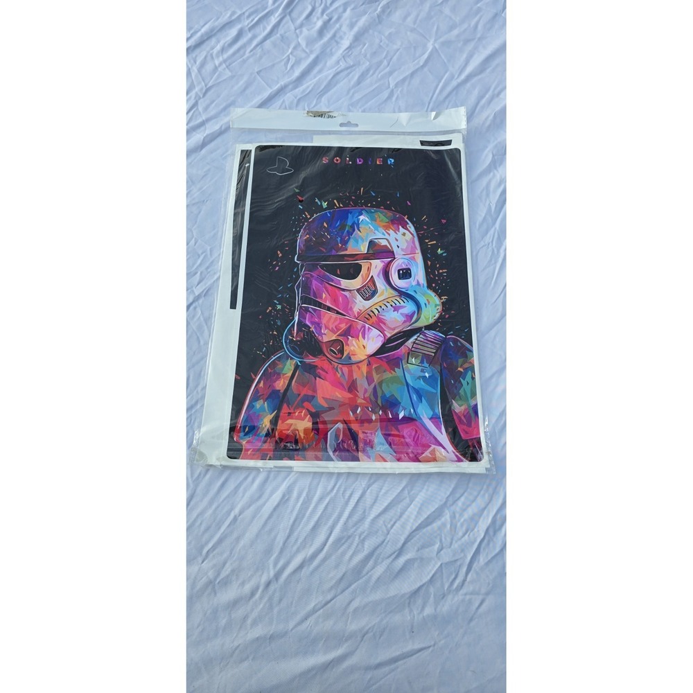 Stormtrooper Pop Art Canvas Ps5 Vinyl Sticker Decal Skin